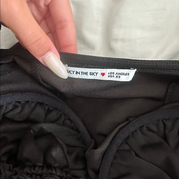 Lucy in the sky black corset top - Picture 3 of 3